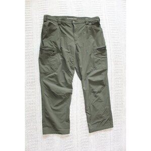 Duluth Men's Flexpedition Relaxed Fit Pants Size 40X30 Army Green Pockets Work